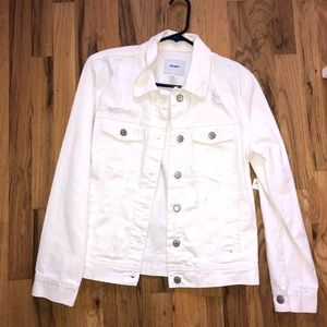 Old Navy white denim jacket
